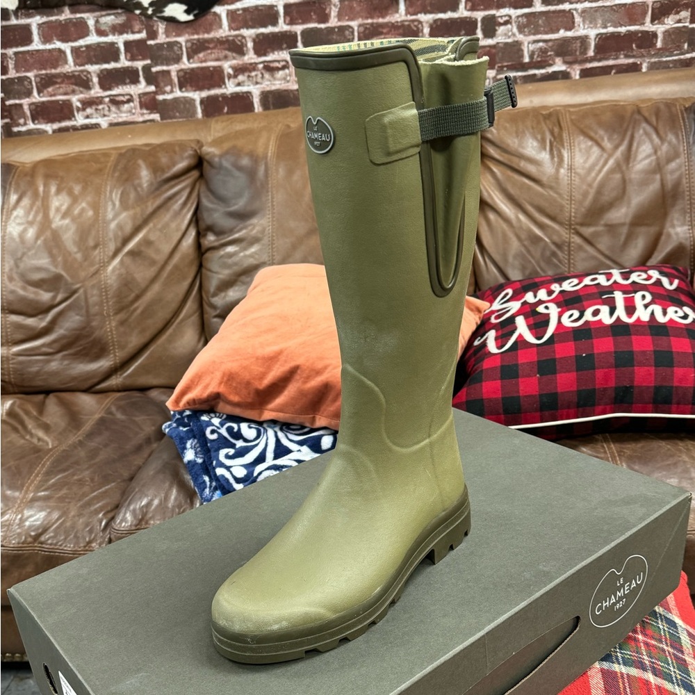 Le Chameau tall rubber field boots